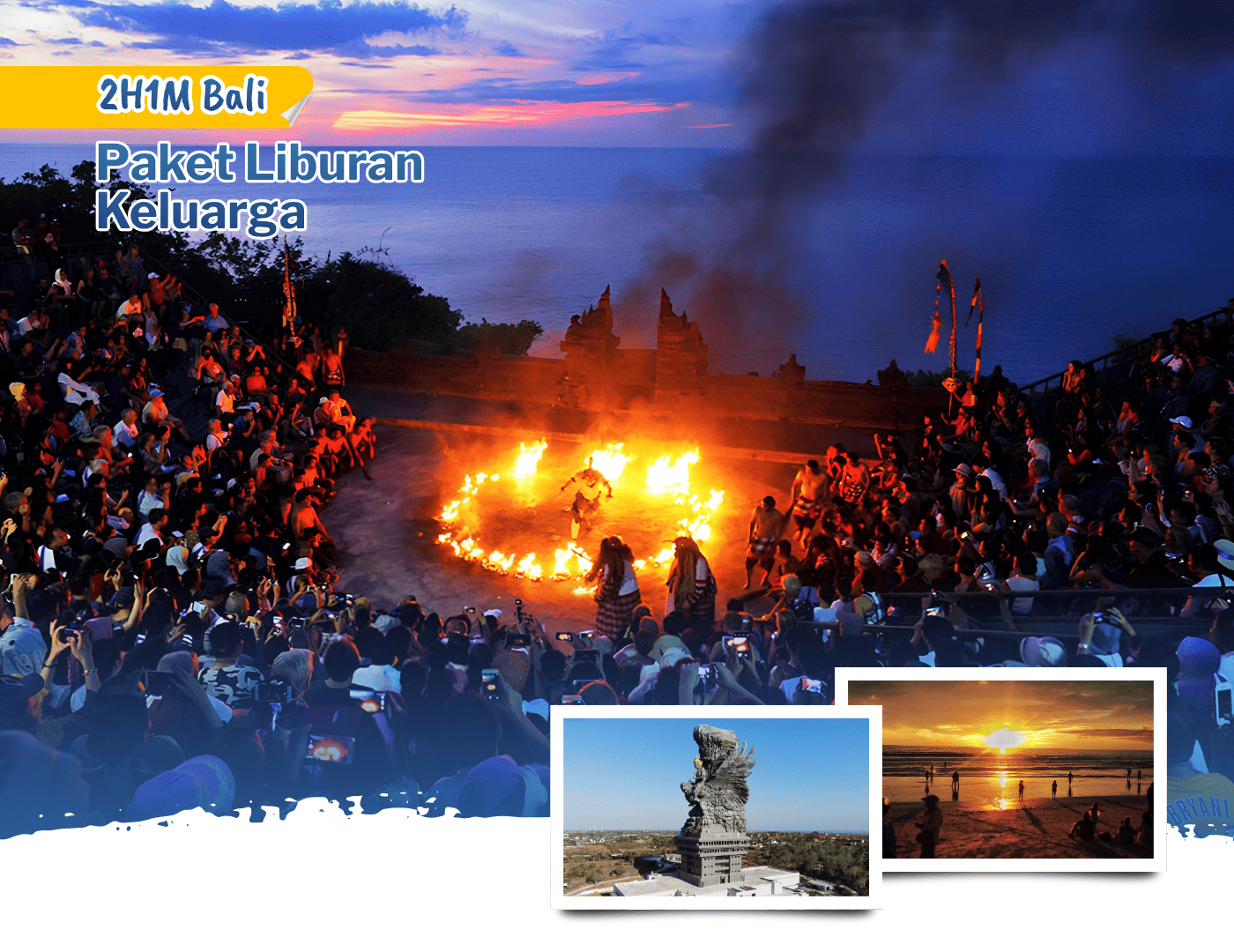 Paket Liburan Keluarga 2 Hari 1 Malam Bali