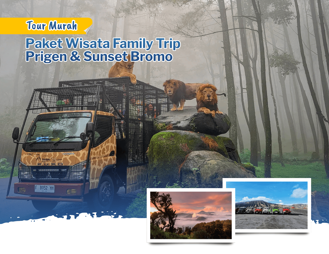 Paket Wisata Family Trip Prigen & Sunset Bromo - Tour Murah