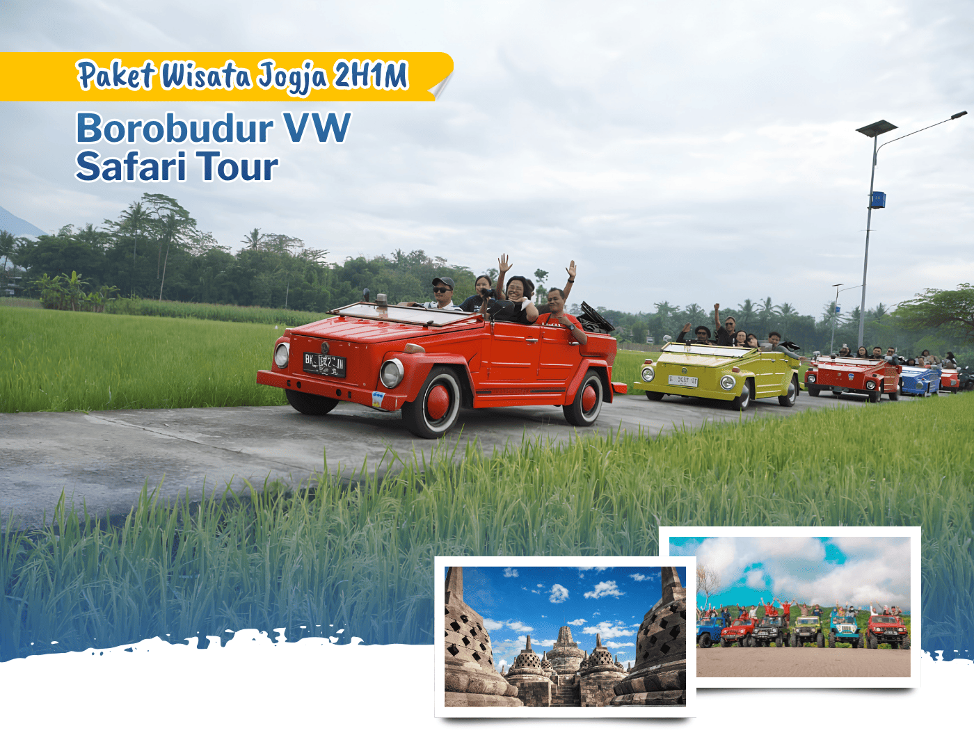 Paket Wisata Jogja 2H1M – Borobudur VW Safari Tour