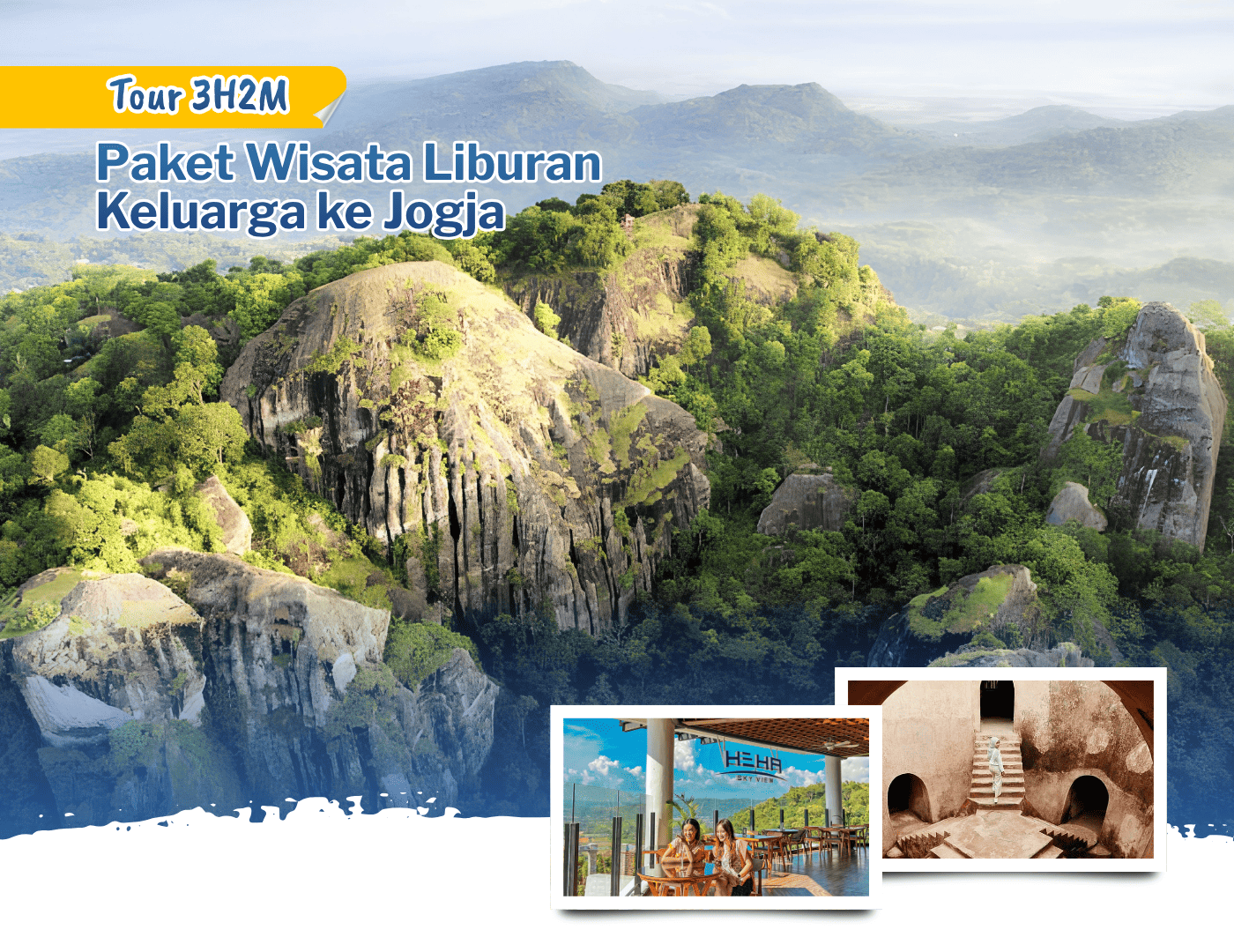 Paket Wisata Liburan Keluarga ke Jogja Tour 3H2M